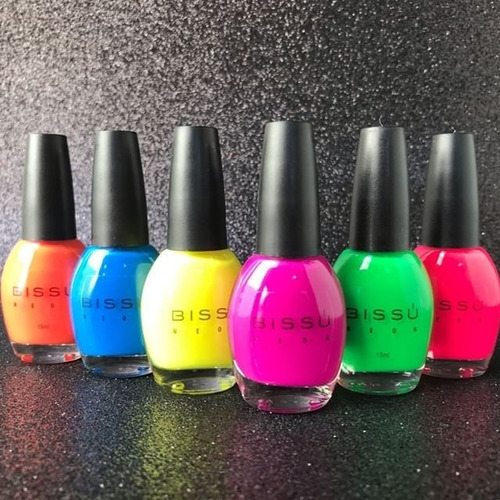 6 Barniz Bissú 15 Ml Colección Neon