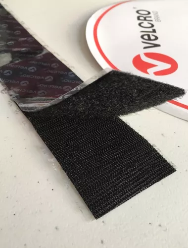 Velcro Adhesivo por Metro Negro