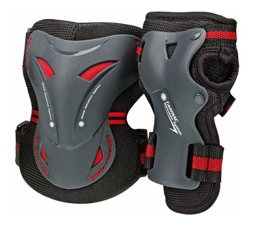 Set Protecciones Roller Derby Rodilleras + Muñequeras Cuotas