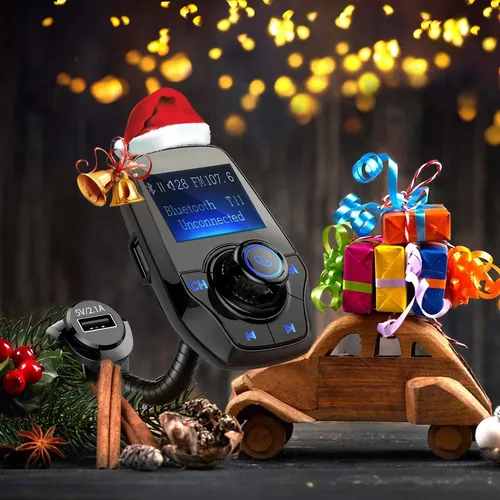 Victsing T26 Bluetooth Fm Transmitter, Wireless Car Kit F...
