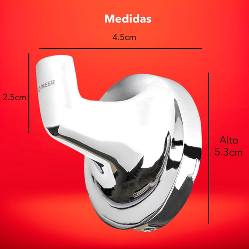 Gancho Toallero Para Toalla Ducha Baño Pared Cromado