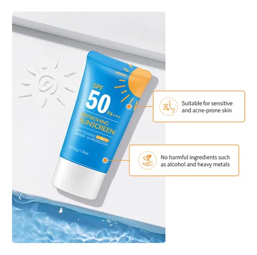 Transparent Water Sunscreen Gel 50ml Sunscreen Containing Tr