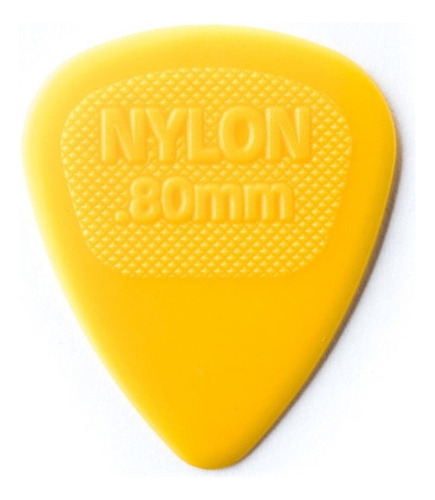 Púas Jim Dunlop Nylon Midi 443r Varios Colores Pack X 6