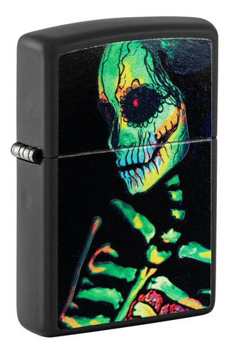 Encendedor Zippo 48761 Skeleton Brilla De Noche Garantia.