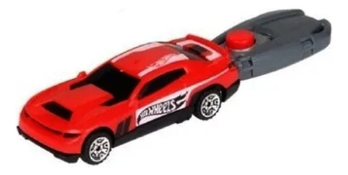 Auto Hotwhells Key Cars Llave Lanzador 9.5 Cm Autito Dispara Color Rojo