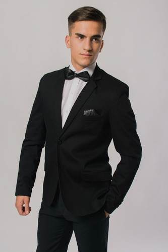 Imagen 3 de 5 de Smoking Saco+pantalon Elastizado