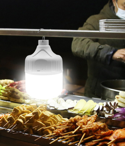 Linterna De Camping Recargable LED De Emergencia Iluminación Exterior Para Mesitas De Noche 6 Un.