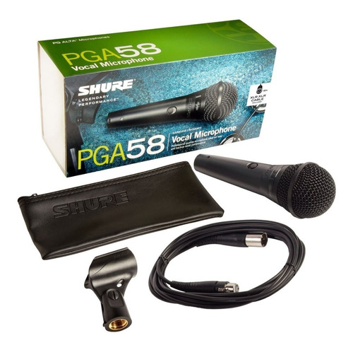 Microfono Shure Pga58 Xlr  Pga58xlr Cable Original Pga 58