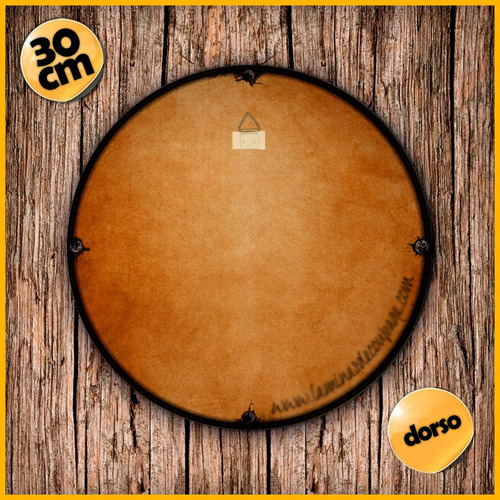 #1215 - Cuadro Decorativo Vintage Surf Tablas Playa Bar Tiki Cuadro Circular 30 Cm.