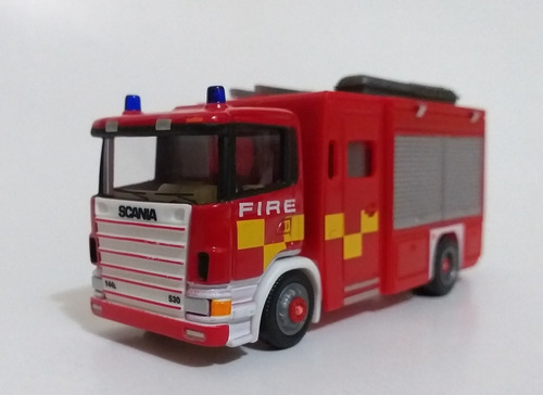 Carro De Bombero Emergencia Scania  Escala 1:87