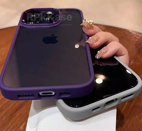 Funda Rpk For iPhone 15 Promax Transparente Titanio Natural