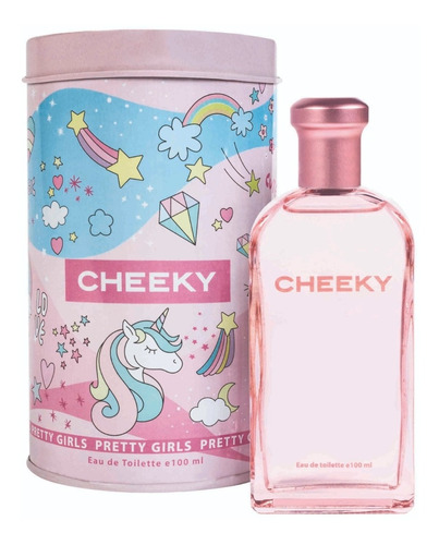Perfume Para Chicas Cheeky Pretty Girl X100 Ml + Lata Regalo