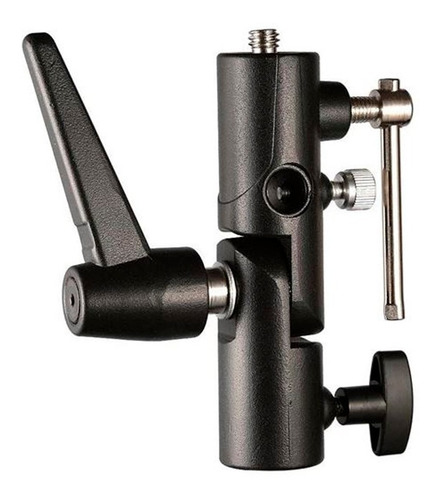 Imagen 2 de 7 de Rótula Bracket Tipo H Para Flash De Zapata Speedlite