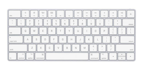 Imagen 1 de 4 de Apple Magic Keyboard inglés US color plata y blanco