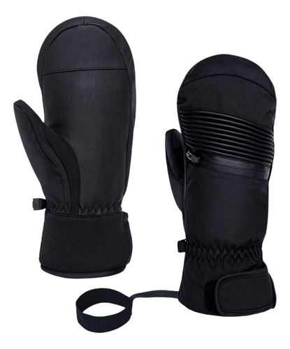 1 Par De Guantes De Esquí, Guantes Longitud Total 27cm