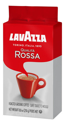 Cafe Lavazza Qualita Rossa 250gr De Maquina Molido Intensida