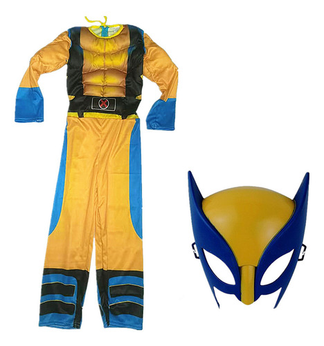 Mono Mask Wolverine, Disfraz De Película De Lujo Para Niños