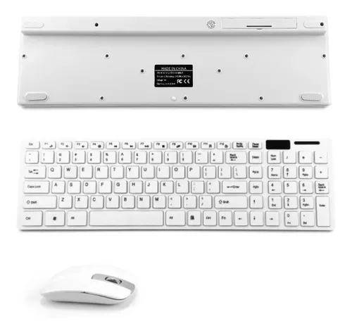 Combo Teclado Suave + Mouse Optico Wireless Inalambrico