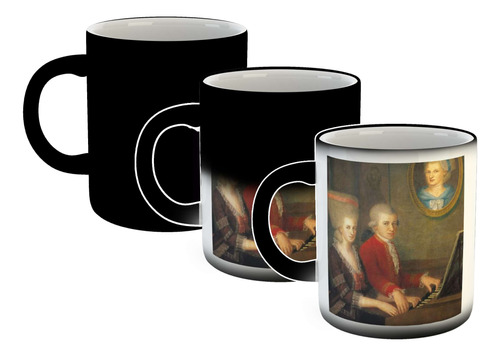 Taza Magica Mozart Con Su Familia Pintura