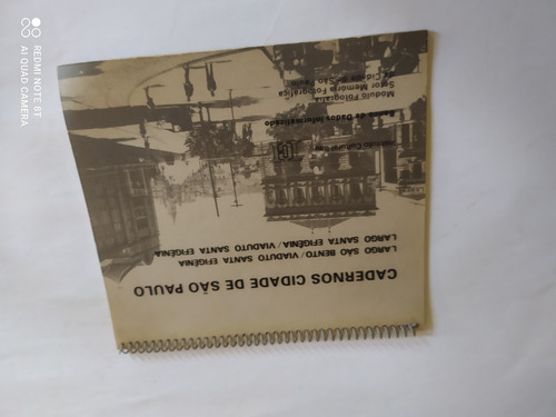 Livro: Cadernos Cidade De São Paulo - Largo São Bento/viaduto Santa Efigênia