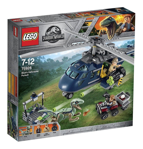 Lego Jurassic World 75928 Persecucion En Helicoptero A Blue