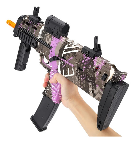 Pistola Mp7 De Hidrogel Lanzadora + 2 Cargadores Eléctricos (Usado)