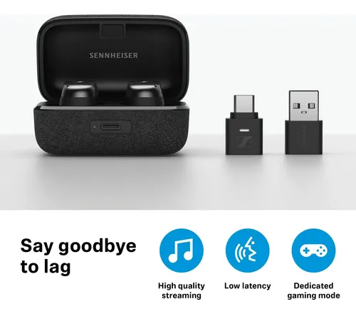 Dongle Usb Bluetooth Sennheiser Btd 700 - Aptx Sin Pérdidas Negro