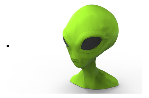 Escultura Decorativa Alien Extraterrestre 3d Pla