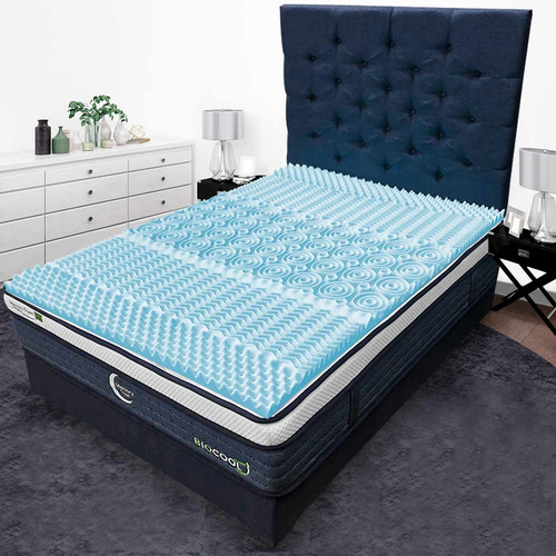 Colchoneta Memory Foam Topper King Size 5 Cm Gel Cool Zone