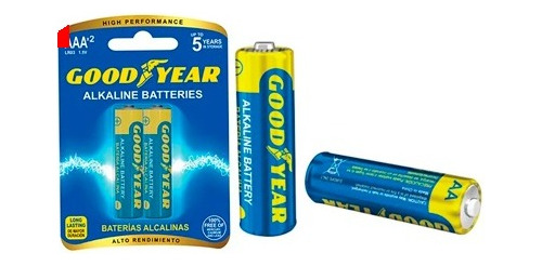 Batería Alcalina Aa Goodyear 1,5 Voltios 3 Blíster 6 Pilas 