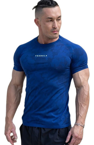 2024 Nuevo Fitness Ropa Camo Deportes Camiseta Muscle Tight