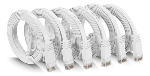 Cable Ethernet Cat 6 De 3 Pies (paquete De 6), Exterior E In