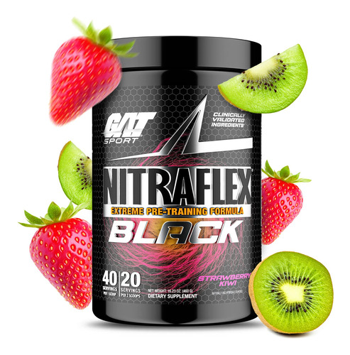 Gat Sport Nitraflex Black - Polvo De Preentrenamiento, Formu