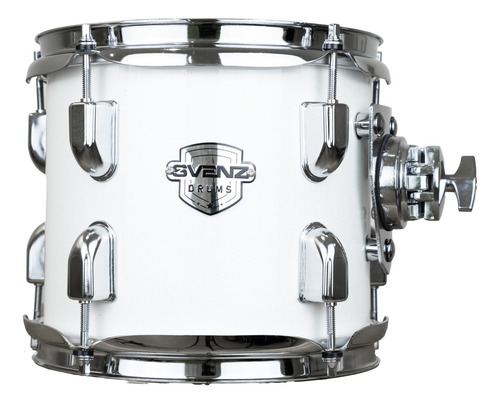 Batería Svenz Dragonfly Dgx-5 Metal Platillos, Banco. Color White Red Sparkle Wrs