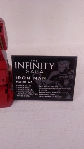 Lego Marvel Figura Iron Man Infinity Saga Con Luz 25cm (Usado)