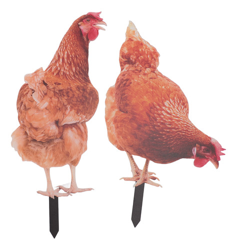Estaca Acrílica Para Pollo, Colorida, Resistente A La Intemp