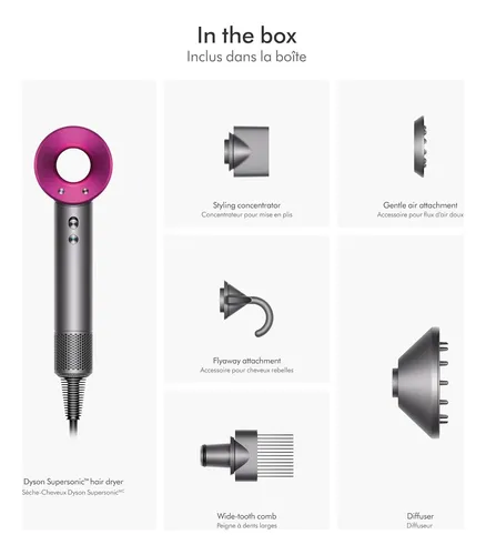 Secador De Pelo Dyson Supersonic Iron/fucsia Reacondicionado