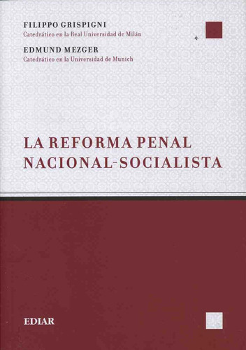 La Reforma Penal Nacional-socialista