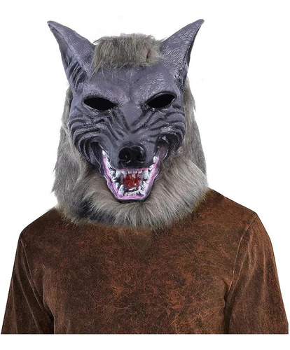 Máscara Halloween Lobo Latex 
