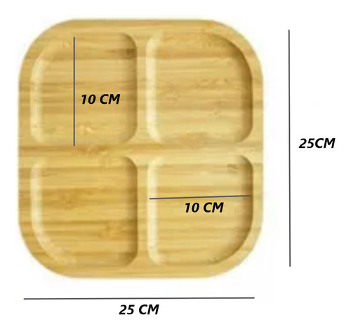 X2 Tabla Para Servir Aperitivos Y Picoteo Bambú Picnic
