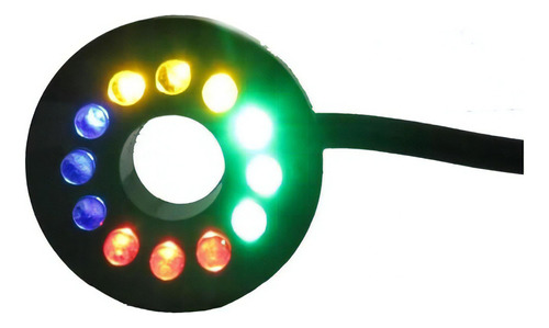 Luz Submersa Luminária Água Fonte Aquário 12 Led Colorida