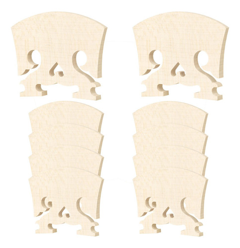 10 Pcs Maple Violin Bridge 4/4 Peças De Reposição