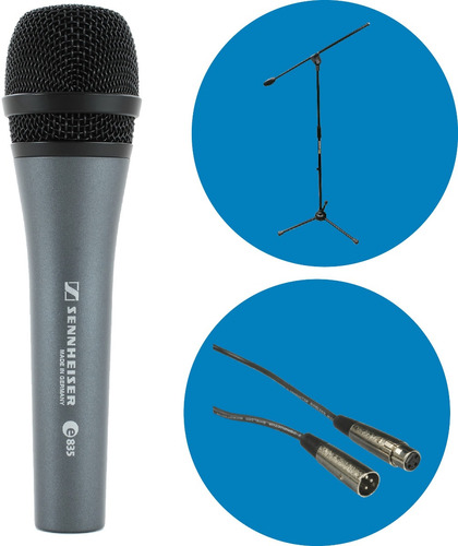 Micrófono Sennheiser E835 + Pie Samson Bl3 + Cable Envios!