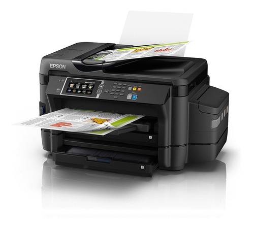 Impresora a color multifunción Epson EcoTank L1455 con wifi 220V negra