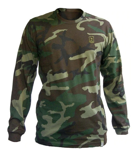 Remera Suri Algodón Camuflada Jungla Mangas Largas