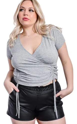 Remera Cruzada Con Frunce Morley Moda Verano Talles 3 9 Mc