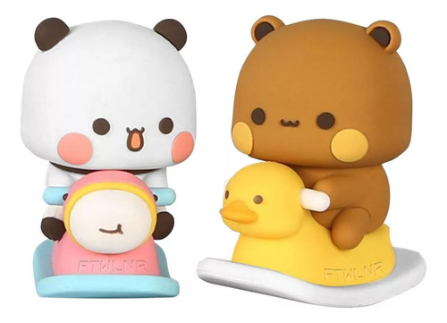 Figuras De Bubu Y Dudu 4 Pcs Juguetes Oso Panda De Colección