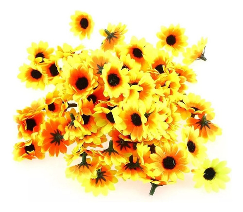 Hf 200 Cabezas De Girasol Artificiales De Plástico Realista.