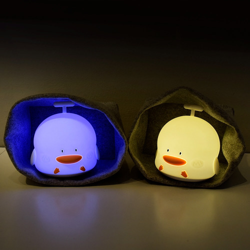 Lámpara Patico Led Silicona,recargable / Luz Nocturna+sonido