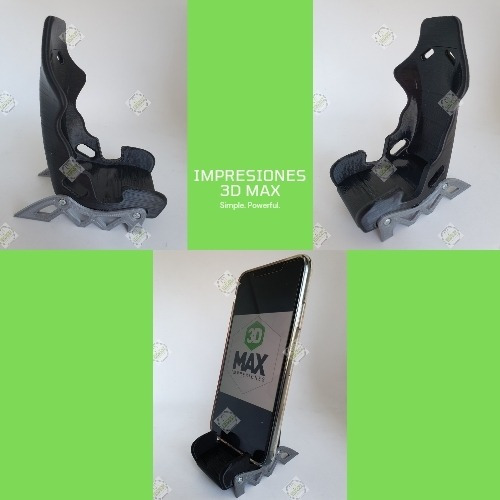 Apoya Celular Butaca Auto Soporte Celular Asiento Auto 3d